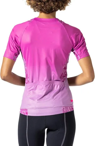 Miniatura 3 de Terry Bella Prima Short Sleeve Bike Jersey - Womens UPF 50 Womens Full Front Zip Cycling Jersey
