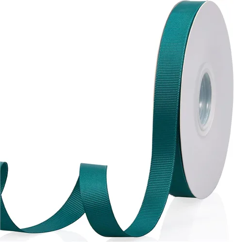 Miniatura 25 de Cinta de grogrén de doble cara de color liso azul bebé de 1-1/2 pulgadas x 50 yardas para envolver regalos, bodas, fiestas, manualidades, lazos