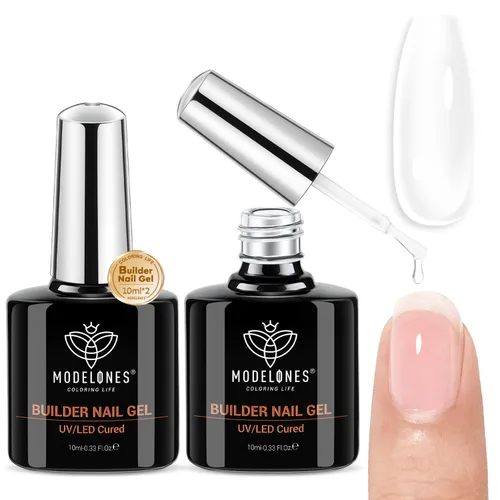 Miniatura 26 de Modelones - Capa superior y capa base de esmalte de gel de 15 ml, 0.5 fl oz, juego de actualización súper brillante, sin ácido, sin necesidad