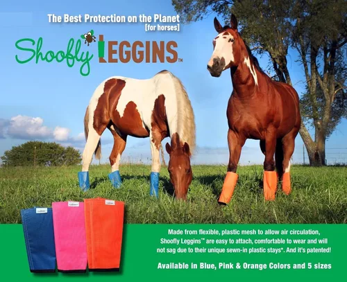 Miniatura 3 de Shoofly Leggins - Calcetas patentadas para caballo, botas holgadas para evitar picaduras de mosca, reducen el pisoteo, el estrés y la fatiga, malla