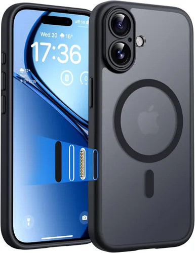 Miniatura 156 de TOCOL Funda magnética 3 en 1 para iPhone 14 Pro, mejorada [protección completa de cámara] con 2 protectores de pantalla, funda de grado militar Azul
