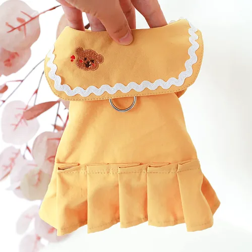 Miniatura 6 de Ropa para perros pequeños, vestidos de perro para niña, lindo vestido de princesa con lazo, ropa para mascotas, vacaciones, invierno, trajes