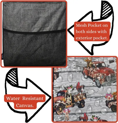 Miniatura 249 de NGIL Bolsa de comestibles reutilizable extra grande plegable de gran tamaño para comestibles, almacenamiento, picnic, playa, Estampado