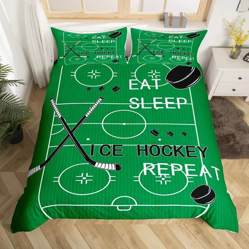 Miniatura 43 de jejeloiu Juego de ropa de cama de fútbol para niños, tamaño individual, juego de funda de edredón de fútbol para niños y niñas, funda de edredón