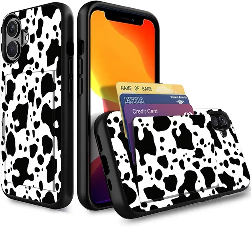 Miniatura 190 de Funda para iPhone Air, funda tipo cartera con ranura para tarjeta oculta, a prueba de golpes, TPU y PC, funda protectora de doble capa para iPhone