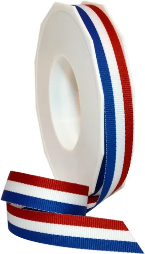 Miniatura 11 de Morex Ribbon 93609/25-914 - Cinta patriótica de grogrén a rayas de 1.5 pulgadas x 25 yardas para envolver regalos, rojo/blanco/azul, decoraciones