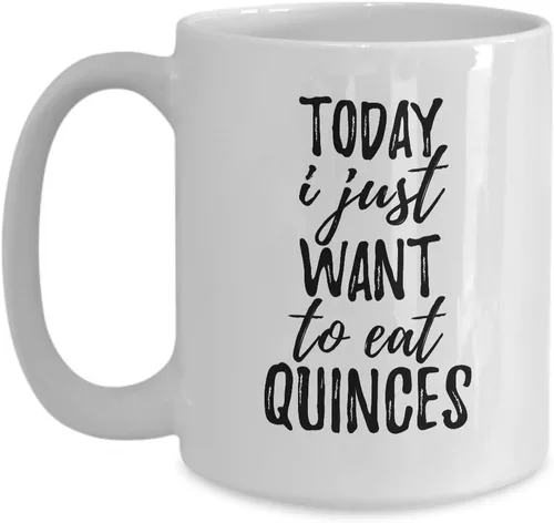 Taza con texto en inglés "Today I Just Want To Eat Membres", regalo divertido para amantes de la comida, taza de café, té, grande, 15 onzas