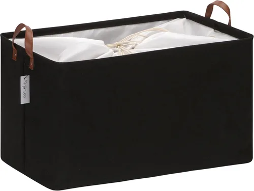 Miniatura 47 de Hinwo 31L Bolsas de almacenamiento grandes, organizadores de armario y almacenamiento, cestas de estante, cestas de almacenamiento plegables