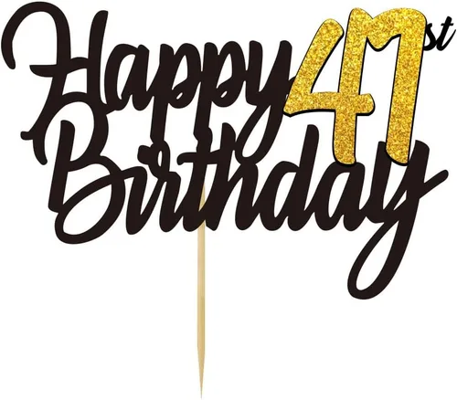 Miniatura 53 de Decoración para tarta de cumpleaños número 24 con purpurina para 24 años, decoraciones de cumpleaños de 24 años, decoraciones doradas para tartas