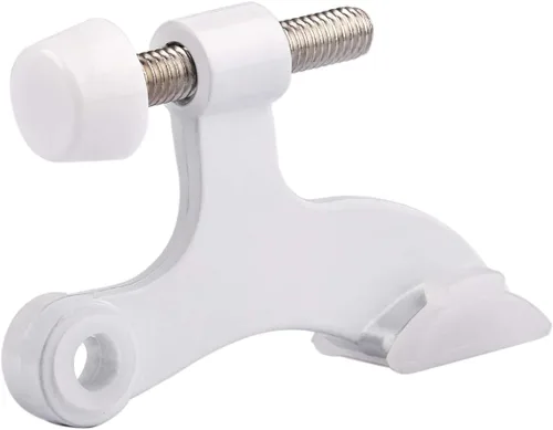 Miniatura 14 de HOMOTEK Paquete de 2 Topes de Puerta con Pasador de Bisagra Negro, Tope de Puerta Ajustable de Lujo Resistente de 2-1/2"x1-3/4", con Puntas