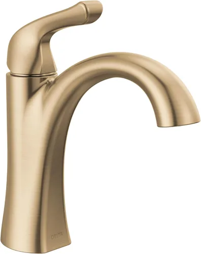 Miniatura 13 de Delta Arvo Grifo de Baño de Oro Cepillado de 1 Agujero con Rociador, Grifo de Lavabo de Baño de Un Solo Agujero con Rociador Extraíble para Tocador