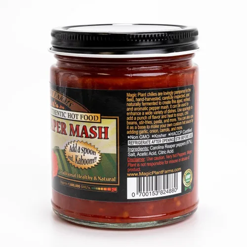 Miniatura 7 de Magic Plant - Paquete de 2 puré de chile ahumado Chipotle de Carolina Reaper y Red Carolina Reaper de Magic Plant, gran regalo de combo