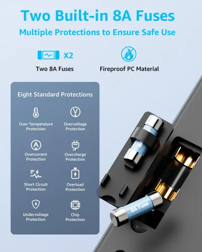 Miniatura 6 de Adaptador de viaje universal, adaptador de enchufe de viaje internacional con 2 puertos USB-C (PD 20 W) y 1 puerto USB-A, adaptador portátil todo
