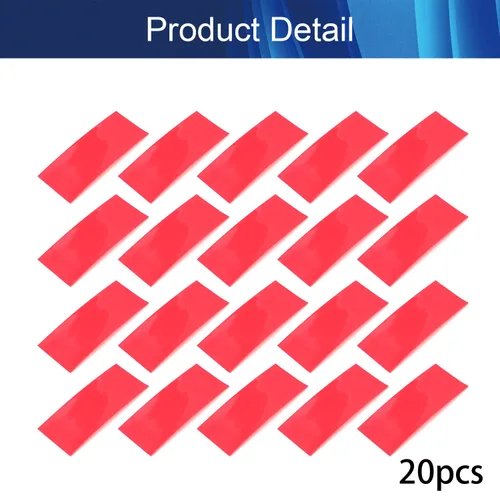 Miniatura 4 de Aicosineg 20 tubos termorretráctiles de batería de 2.83 pulgadas de longitud, 1.18 pulgadas de ancho de aplanamiento, aislamiento térmico de PVC