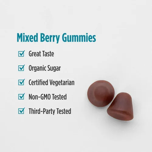Miniatura 5 de Nordic Naturals Gomitas para aliviar el estrés, bayas mixtas, 40 suplementos de gomitas, apoyan el estado de ánimo diario y la salud del sistema