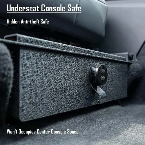 Miniatura 2 de WASAI Bóveda de seguridad para debajo del asiento: caja fuerte para cajones debajo del asiento inferior compatible con TESLA modelo Y 2021-2023
