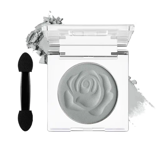 Miniatura 7 de DE'LANCI Sombra de ojos gris oscuro mate, paleta de sombra de ojos gris mate individual de larga duración maquillaje de ojos grises naturales