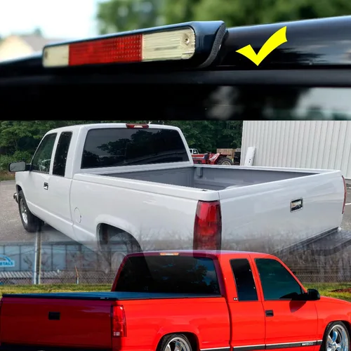 Miniatura 3 de Tercera luz de freno LED de repuesto para 1994 95 96 97 98 99 2000 OBS Chevy C1500 K1500 C/K Extended Cab Trucks GMT400 Red LED 3rd Brake Center