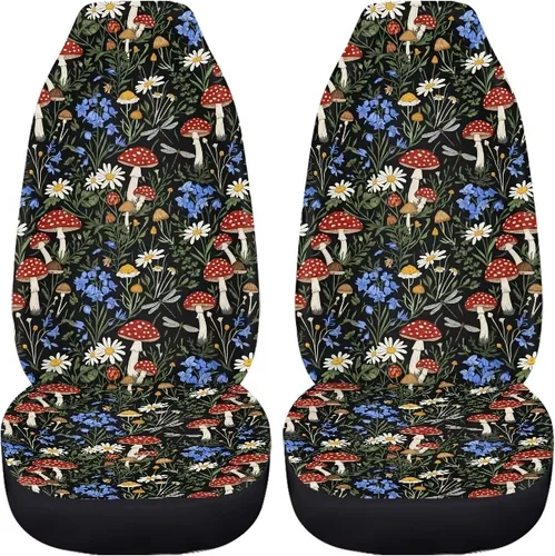 Miniatura 37 de 2 fundas de asiento para automóviles con estampado de bandera americana del 4 de julio, color negro, accesorios para el interior del vehículo