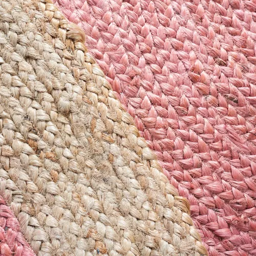 Miniatura 10 de SAFAVIEH Alfombra de Área Redonda de 10' - Colección de Fibra Natural - Verde y Marrón Natural, Yute Hecho a Mano, Diseño de Borde Trenzado (NF801G)
