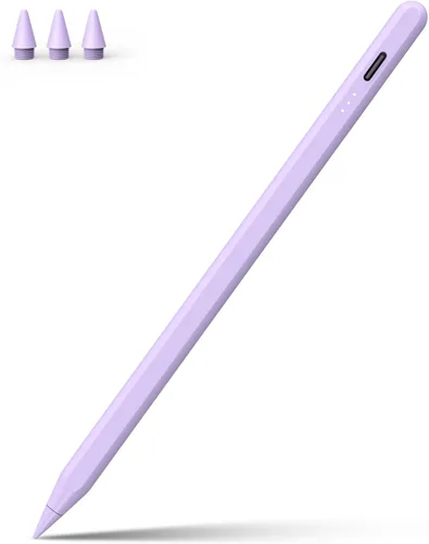 Lápiz óptico para iPad, carga rápida de 13 minutos para Apple iPad Pencil con rechazo de palma, compatible iPad Air 3/4/5/6 2018-2024, iPad Mini