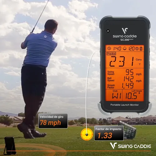 Miniatura 8 de Voice Caddie - Monitor de lanzamiento portátil Swing Caddie