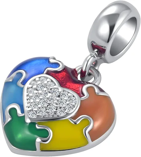 Miniatura 3 de DWJSu Dije de Pandora para concientización sobre el autismo DW-NEW066 Esmalte Base