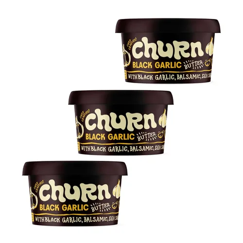 Miniatura 10 de Churn Mantequilla de ajo y chalota, mantequilla saborizada mezclada con mantequilla orgánica alimentada con pasto (5.5 onzas, paquete de 3), sin