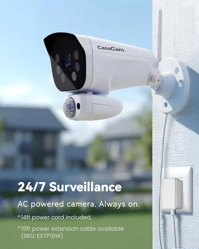 Miniatura 3 de CasaCam Sistema de cámara de seguridad inalámbrica Monitor de pantalla táctil de 10.1 pulgadas, 4 cámaras de reflector 2K Interior/exterior, sin