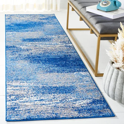 Miniatura 32 de SAFAVIEH, colección Adirondack - Alfombra de 6 x 9 pies, plateada/multicolor, abstracta, moderna, no desprende pelo, de fácil cuidado, para zonas