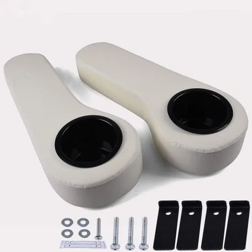 Miniatura 10 de PIT66 Kit de reposabrazos para asiento trasero de carrito de golf con portavasos, compatible con accesorios EZGO/Club Car/Yamaha/carrito de golf,