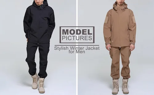 Miniatura 6 de MAGCOMSEN - Chaqueta táctica con capucha para hombre, impermeable, suave, abrigo de invierno