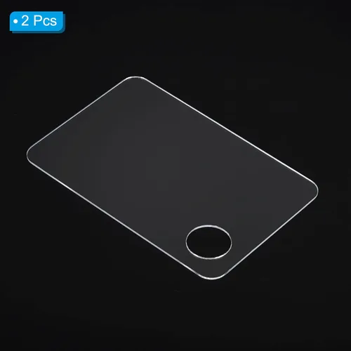 Miniatura 3 de PATIKIL Paleta de pintura acrílica, 2 unidades, bandeja de pintura rectangular, paleta de pintura de 4 x 6 x 0.08 pulgadas con agujero