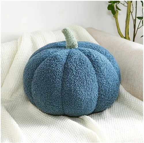 Miniatura 16 de Almohadas con forma de calabaza otoñal, suave almohada de calabaza de Halloween para decoración de fiesta, sofá, dormitorio, sala de juegos, Verde