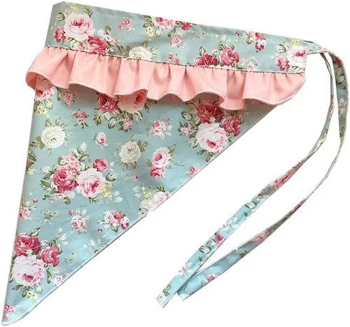 Miniatura 29 de Pañuelo con estampado floral, encantador, vintage, divertido, delantales para mujeres, niñas, pastel, jardín, pintura, delantales, diadema Delantal 7