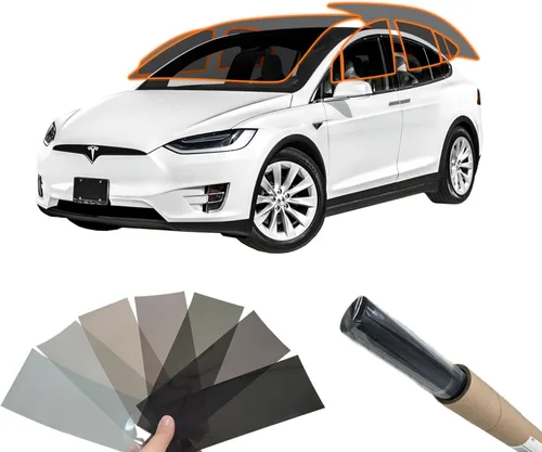 Miniatura 31 de MotoShield Pro Kit de tintado de ventana automática Personalizar sombra: Película de tinte precortada de carbono 5% - 50% para todos