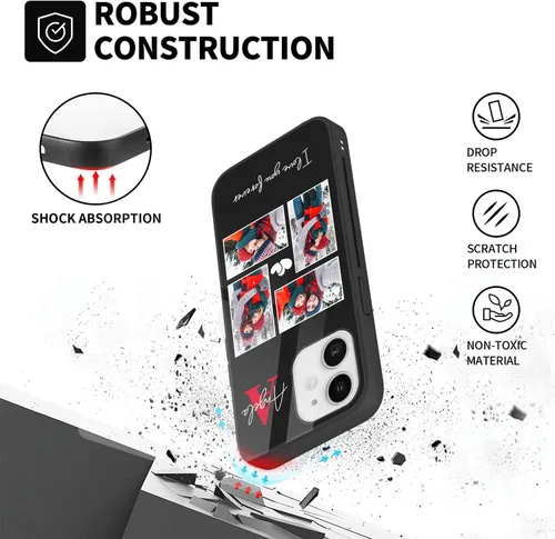 Miniatura 4 de Easycosy Fundas de teléfono personalizadas con imagen para 17, 16, 15, 11, 12, 13, 14 Pro/Max/Mini XR X Xs Max, funda personalizada para iPhone