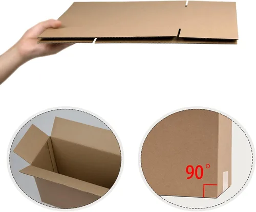 Miniatura 3 de Cajas de envío de 12 x 8 x 5 pulgadas, cajas de cartón corrugado marrón para pequeñas empresas, paquete de 25