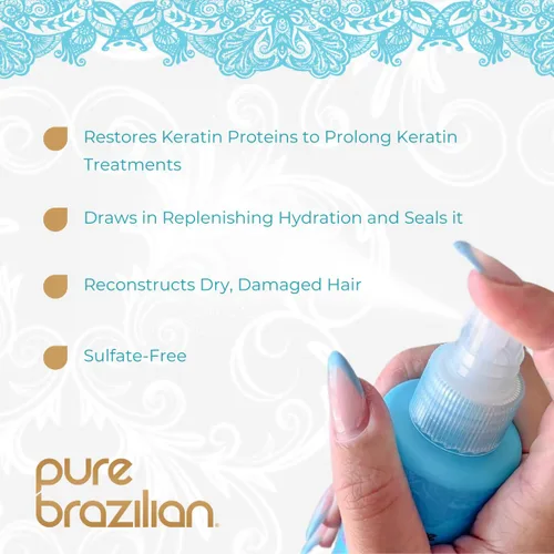 Miniatura 2 de PURE BRAZILIAN Acondicionador sin enjuague, tratamiento nutritivo sin enjuague enriquecido con queratina para fortalecer y fortalecer tu cabello