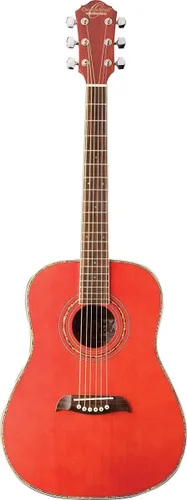 Miniatura 3 de Oscar Schmidt Guitarra acústica OGHS de 6 cuerdas de tamaño 1/2, rosa, (OGHSP-A)