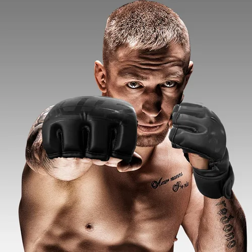 Miniatura 6 de Guantes MMA para hombres y mujeres, guantes de boxeo para saco de boxeo, sparring, entrenamiento, muay thai, artes marciales, guantes de medio