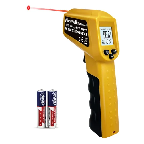 Miniatura 8 de Pistola de termómetro infrarrojo (NO para humanos) -58℉~1022℉ (-50℃～550℃) Termómetro láser digital infrarrojo de 9 puntos, sin contacto, lectura