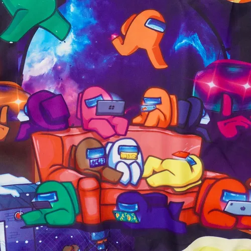 Miniatura 3 de Sudadera con capucha con estampado de juego para niños, suéter para niños de 5 a 10 años