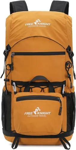 Miniatura 9 de Bseash Mochila de senderismo ligera de 30 L, bolsa de viaje impermeable para deportes al aire libre, mochila para ciclismo, escalada, esquí (caqui)
