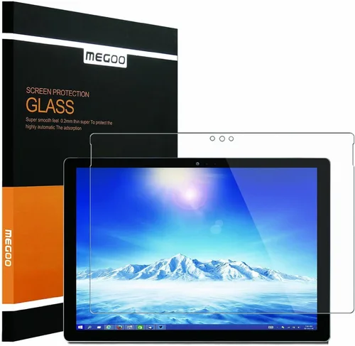 Megoo Protector de pantalla para Surface 3 de 10.8 pulgadas, vidrio templado, sin burbujas, ultra transparente, pantalla de alta sensibilidad