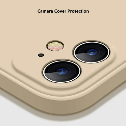 Miniatura 5 de Funda de silicona líquida compatible con iPhone 12 Mini de 5.4 pulgadas, antiarañazos y huellas dactilares, forro de microfibra a prueba de golpes