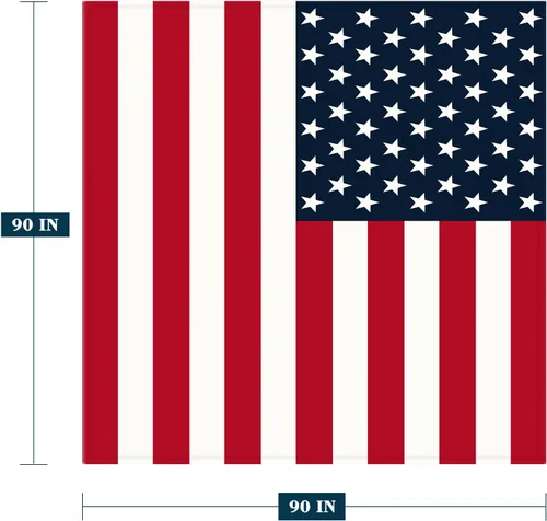 Miniatura 23 de YeeJu Manta de bandera estadounidense para bebé, patriótica para el 4 de julio, Día de los Caídos, 4 de julio, manta de forro polar para niños