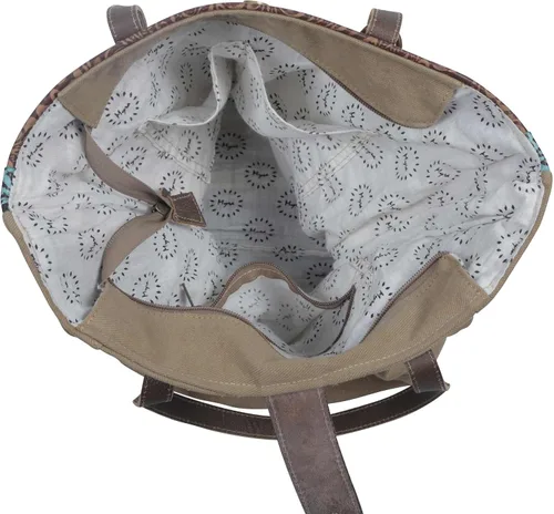 Miniatura 5 de Myra Bag Bolso tote de cuero occidental para mujer - Lemon Tree, Lemon Tree