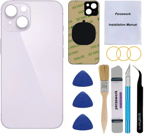 Miniatura 9 de Reemplazo de vidrio trasero OEM para iPhone 14 6.1 pulgadas con kit de herramientas de reparación (azul)