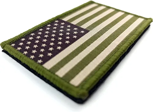 Miniatura 5 de JBCD Paquete de 3 parches de bandera estadounidense, parche táctico de bandera del orgullo para ropa, sombrero, parche militar del equipo Paquete